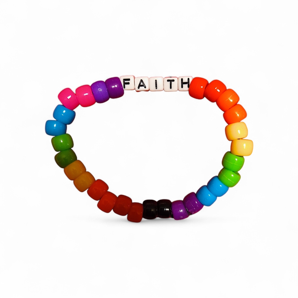 Colorful Christian Pony Bead Bracelet!